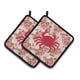 thumbnail image 1 of Caroline's Treasures Crab Shabby Chic Pink Roses Par de soportes para macetas BB1024-RS-PK-PTHD, 7.5HX7.5W, Multicolor Caroline's Treasures BB1024-RS-PK-PTHD, 1 of 1
