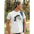 thumbnail image 2 of Beautiful Horse Pen Style T-Shirt Men -Image by Shutterstock, Male Large, 2 of 4
