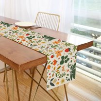 Yayeee Table Runner 90 inches Long Home Kitchen Dinning Party Decoration, Leaves Pattern