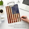 thumbnail image 2 of FMSHPON American Flag Clipboard Hardboard Wood Nursing Clip Board and Pull for Standard A4 Letter 13x9 inches, 2 of 2