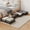 Black, variant on Under Bed Storage with Wheels, Foldable Pattern Carved Metal Under The Bed Storage, Tool-Free Assembly Under Bed Storage Containers, 60L Underbed Storage for Bedroom Clothes Blankets-2 Pack