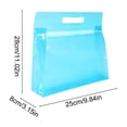 thumbnail image 3 of Twfbrm Clear PVC Travel Bags, Waterproof Leakproof Storage Bag with Zipper and Handle, Portable Reusable Makeup Cosmetic Bags for Travel, Swimsuit, Beach, Toiletries, 3 of 5