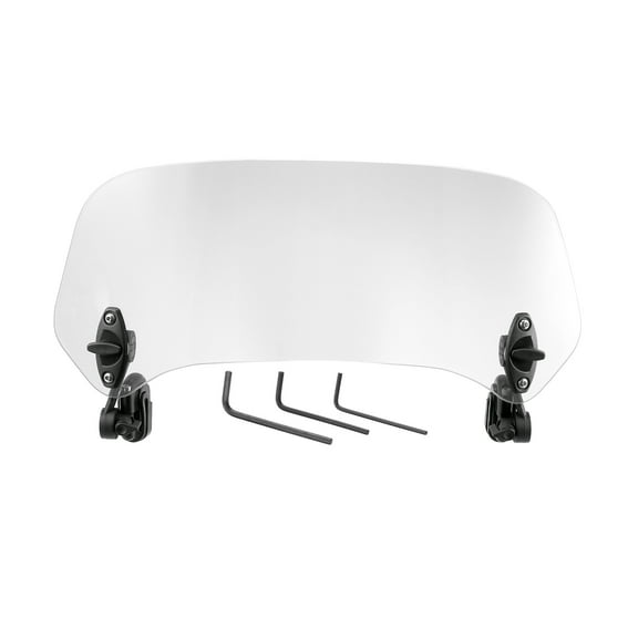 37cm Motorcycle Windshield Clear Lens Adjustable Clip Windshield Extension Universal Fit for Most Motorcycle Scooter
