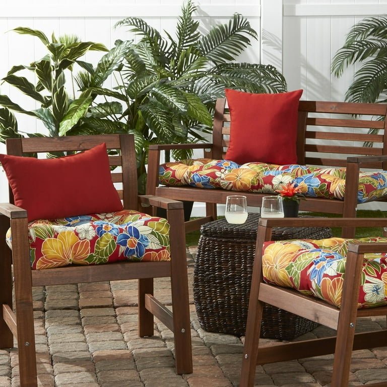 Free Shipping Greendale Home Fashions Rust 51 x 18 in. Outdoor Reversible Tufted Bench Cushion Walmart