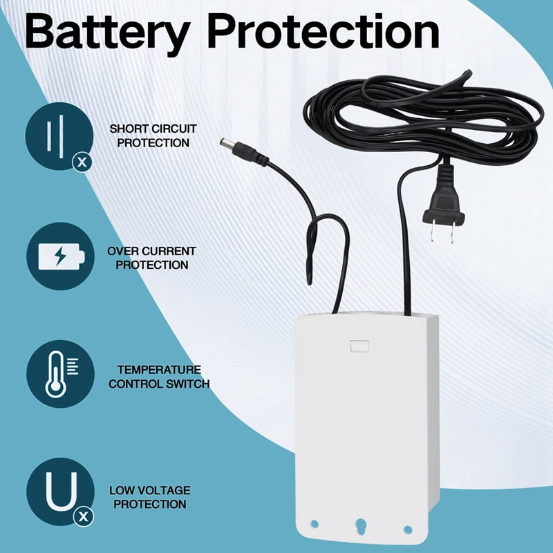 2X 12V-2.5A Uninterruptible Power Supply UPS Battery Backup Interface,US Plug