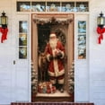 thumbnail image 2 of Santa Delivering Decorative Tapestry Polyester Material Durable Fade-Resistant Washable Double-Sided Easy to Hang for Holiday Party Photo Taking Home Wall Decor Family Gatherings, 2 of 5