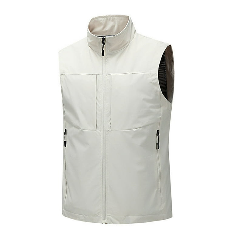 Dwelliawo Travel Vest for Men Fishing Casual Lightweight Jackets