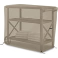 thumbnail image 4 of Bar Cart Cover 12 Oz Waterproof 100% Weather Resistant cart cover with Air Pockets and Drawstring for Sung Fit (34.5" H x 32" W x 19.5" D), Beige), 4 of 6