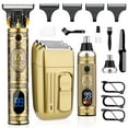 thumbnail image 1 of Saoilli Cortapelos profesional para hombres, cortapelos para hombres, juego de afeitadora para nariz, cortapelos inalámbricos, cortadora de barba con hoja en T, afeitadora eléctrica para hombres, kit, 1 of 5