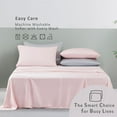 thumbnail image 6 of TOSMO Luxury Pillow Case Set of 2, Viscose Made from Bamboo OEKO-TEX, Silky Soft, Breathable & Cooling Pillow Cases with Envelope Closure (Standard, Pale Pink), 6 of 6