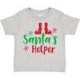thumbnail image 3 of Inktastic Santa's Helper, Elf Shoes, Christmas - Red Green Boys or Girls Toddler T-Shirt, 3 of 5
