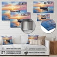thumbnail image 4 of Designart "Boat Seascape expression I" Transportation Metal Art Print, 4 of 5