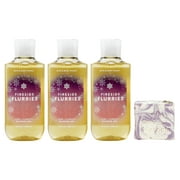 Bath & Body Works Fireside Flurries - 3 Pack Of Shower Gel with a Lavender Dreams Bar Soap