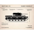 thumbnail image 2 of Rogan, Mark 32x25 Gold Ornate Wood Framed with Double Matting Museum Art Print Titled - KV1 Heavy Tank, 2 of 4