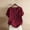 Wine, variant on Women's Plus Casual Easter Shirts Tops for Women Trendy Winter V Neck Women's Plus Size Linen Casual Loose Tunic Top Breathable & Comfortable Boho Blouse Summer Tops for Women 2025 Cotton