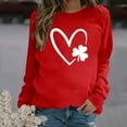 thumbnail image 1 of Haut à Col Rond Imprimé pour Femmes, Chandail à Manches Longues Confortable, Blouse, Chandail, 1 of 1