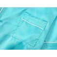 thumbnail image 3 of Beezizac Little & Big Girls Pajama Set Size 10 - 2-PC Baby Blue Satin Silky Cozy Short Sleeve & Pant Classical Sleepover PJ, 3 of 7