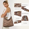 thumbnail image 4 of Artistic Floral Butterfly Canvas Tote – Colorful Bee and Flower Design for Spring, 4 of 5