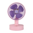thumbnail image 1 of Ventilador de escritorio Strade Fareast Limited personal recargable por USB rosa, 1 of 8