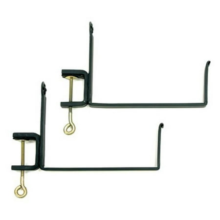 Achla Designs Clamp-On Flower Box Brackets Easy to use and exceptionally functional  you ll love the Clamp-On Flower Box Brackets. Durably constructed of wrought iron with a black powder-coated finish. Great for indoor or outdoor use. About ACHLA Designs This item is created by ACHLA Designs. ACHLA is a garden accessories company that emphasizes unique wood and hand-forged  wrought iron European furnishings for the home and garden. ACHLA Designs continues to add beautiful and unique items year after year  resulting in an unusually large product line. All ACHLA products are stocked in the company s warehouse for year-round  prompt shipping. ACHLA Designs takes great pride in offering exceptional products and customer service.