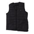 thumbnail image 4 of Chaleco calefactable 3 niveles de temperatura impermeable cuello en V 10 zonas negro chaleco eléctrico calefactable para mujeres hombres esquí senderismo XXXL, 4 of 12