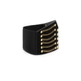 thumbnail image 2 of Cinturón elástico uxcell Cinturón de cintura alta Cadenas de remaches Negro One Size, 2 of 6