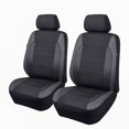 thumbnail image 1 of Fundas para asientos de coche Flying Banner, fibra de carbono, malla de aire, gris, 1 of 9