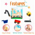 thumbnail image 3 of Klevly Paquete de 6 rompecabezas de madera de construcción para niños de 2 a 4 años | Rompecabezas de madera para niños pequeños de 1 a 3 años | Juguetes Montessori para niños de 2 años | Juguetes de, 3 of 5