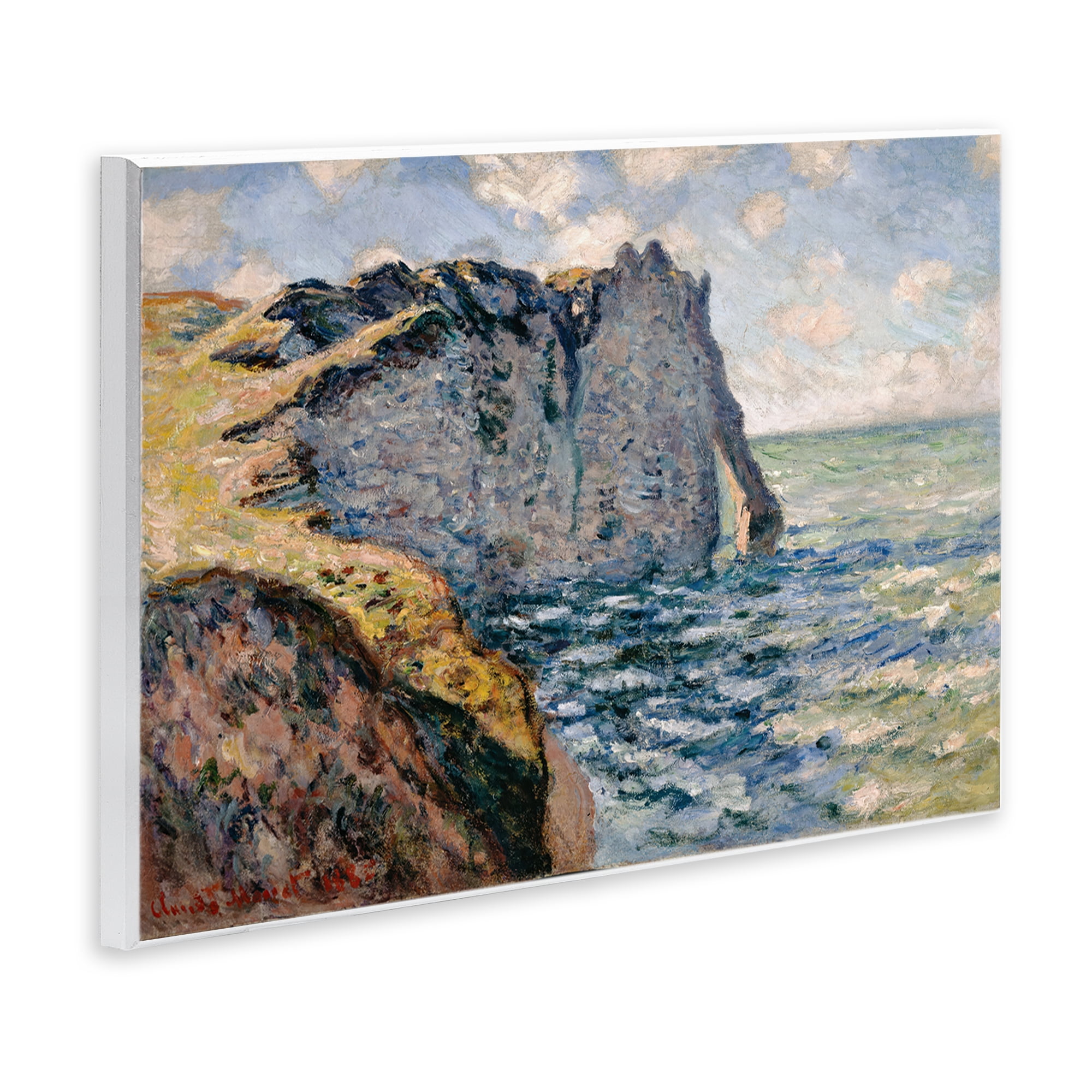 Stupell Industries Classic Monet Cliff Of Aval Landscape & Nature Painting Unframed Art Print Wall Art, 15 x 10