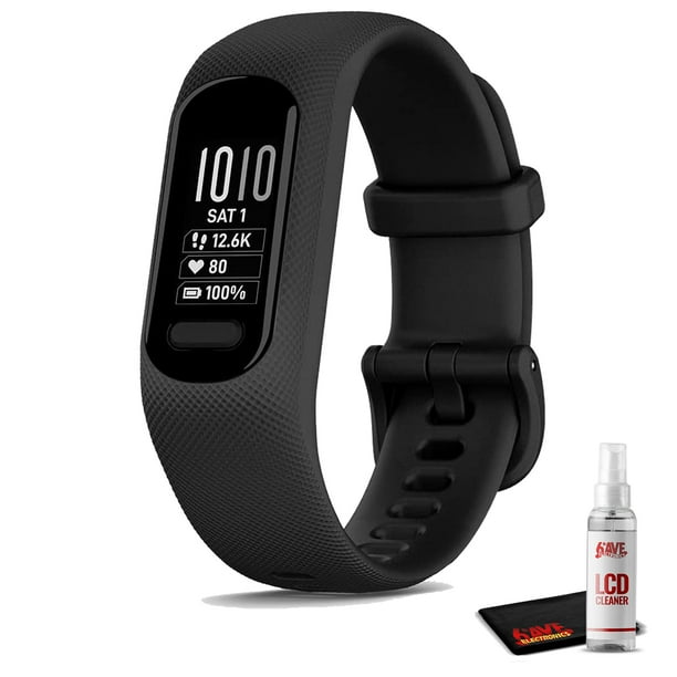 Solskoldning drag navneord Garmin vivosmart 5 Fitness Tracker (Black) Heart Rate Monitor & Sleep  Tracker - Phone GPS with 6Ave Cleaning Kit - Walmart.com