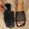 thumbnail image 2 of Heart Mesh Summer Slippers Women 2024 New Trend Outdoor Flat Sandals Women Flip Flops Design Ladies Shoes Black Plus Size 36-43, 2 of 6