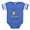 Royal Blue, variant on CafePress - Boxer Life - Cute Infant Baby Football Bodysuit