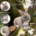 thumbnail image 3 of Realistic Stuffed Animals&plush Toys, Easter Bunny Animals, Mini Soft Plush Rabbit Toys, Home Decor Birthday Gifts, 3 of 6