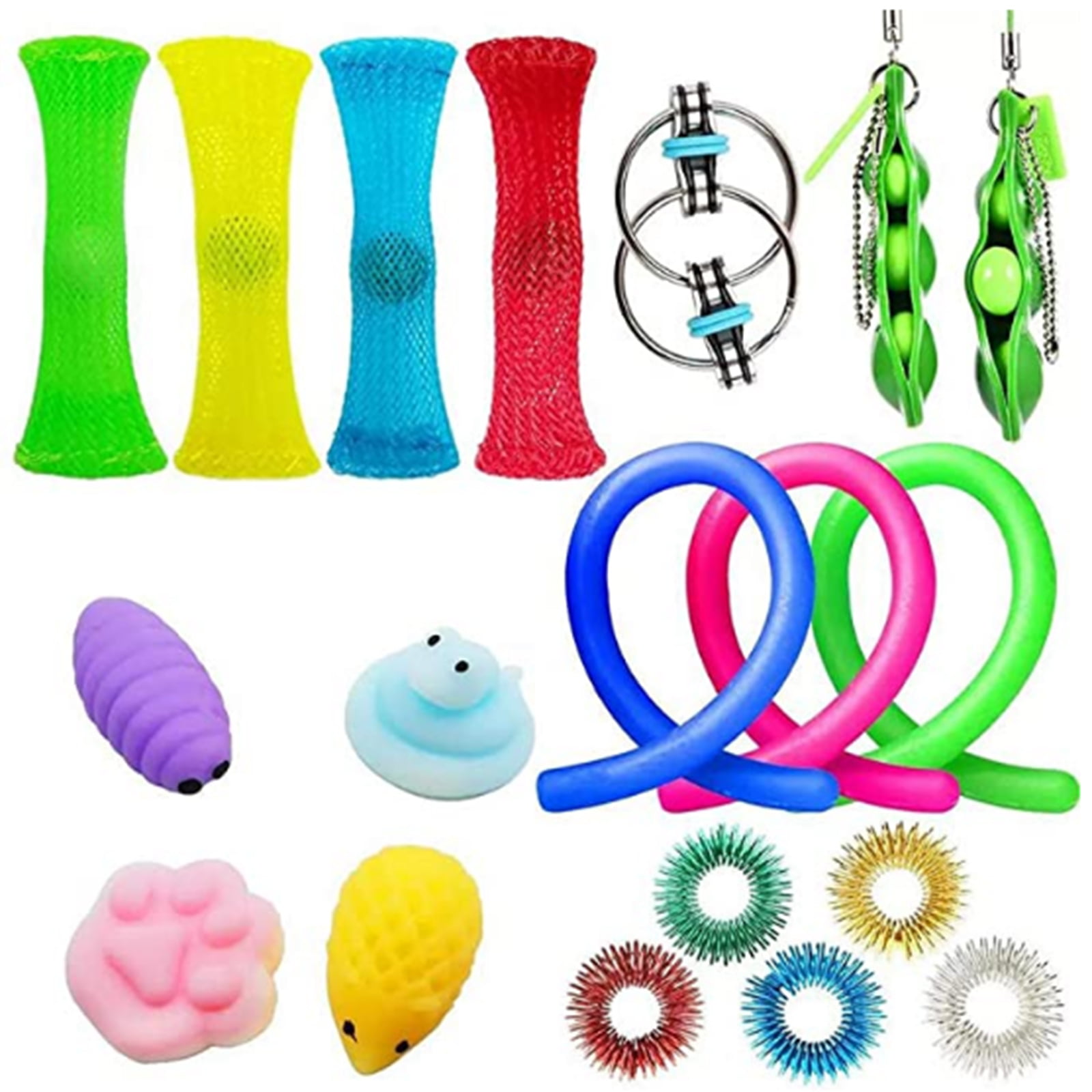 5Pcs Stretchy String Toys Autism ADHD Sensory Anti Stress Relief Anxiety Toys 