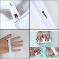 thumbnail image 5 of Casewin 5 Pieces Garment Bags Suits Covers Clothes Organizer, 24 Inch X 55 Inch Clear Washable Travel Dustproof Dress Protector Storage Zipper Bags See-Through White, 5 of 8