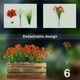 thumbnail image 4 of CADODIS 6 Bundles Artificial Flowers Outdoor No Fade Fake Plastic Flowers Outside GardenWedding Farmhouse Faux Plants Decoration Indoor Window Box Home Hanging Planters，ORANGE, 4 of 5