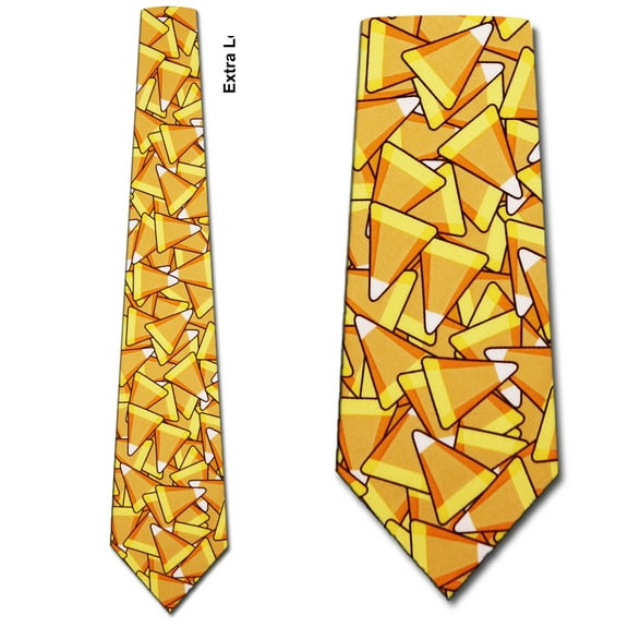 Candy Corn Extra Long Necktie Mens Tie by Three Ro