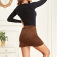 thumbnail image 3 of 1PCSA solid color skirt-black-S, 3 of 5