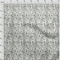 thumbnail image 3 of oneOone Viscose Jersey Fabric Leaves & Floral Ikat Printed Craft Fabric BTY 60 Inch Wide, 3 of 4