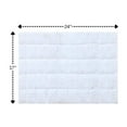 thumbnail image 2 of Knightsbridge Summer Tile 220 GSF Non Skid Back Bath Rug 17 x 24 - White, 2 of 2