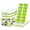 Green, variant on Asoricing Ice Cube Tray with Lid and Bin, 4 Pack Stackable Silicone Ice Trays for Freezer, Space Saving Ice Storage Set for Whiskey, Cocktails, Coffee, Juice and Soda, Green