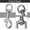 thumbnail image 2 of Stainless Steel Swivel Eye Bolt Snap Spring Hook for Scuba Diving Pet leash Flag, 2 of 9
