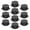 Black, variant on BIMZUC 10 PCS Surfboard Leash Plug Board Surfing Leash Plugs Cup with Stainless Steel Pin, Replacement Accessories for SUP Board and Steel Surfboard, 1.26 inches / 3.2 cm, Black