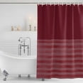 thumbnail image 6 of Small Stall Shower Curtain 36x78 Inch Narrow Half Size Red Striped Bath Curtains Bathroom Decor, Vintage Stripes Ombre Waterproof Fabric Shower Curtain Set with Hooks 36 Inch, 6 of 7