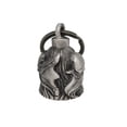 thumbnail image 3 of Motorcycle Biker Bell W/ Motorcycle Bell Hanger, Motorcycle Accessories or Key Chain for Luck, Silver, 3 of 4