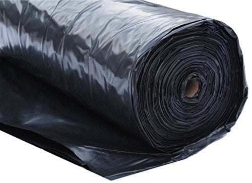 x 100 ft Black 6 Mil Polyethylene Heavy-Duty Plastic Sheeting Roll 6 ft