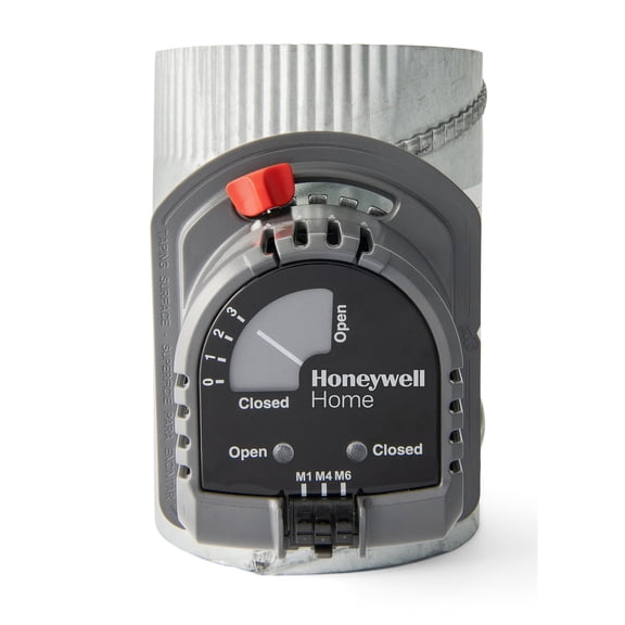 Honeywell Home Round Damper,Gr/Rd/Steel,8 in. Dia. ARD8TZ