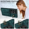 thumbnail image 5 of Dteck for Samsung Galaxy A33 5G Case with Card Holder, Retro PU Leather Wallet Case with Rotating Ring Kickstand, Slim Back Protective Cover Case for Samsung Galaxy A33 5G,Green, 5 of 7