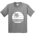 thumbnail image 3 of Inktastic Santa Barbara California Palm Tree Youth T-Shirt, 3 of 5