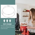 thumbnail image 3 of Minkissy Metal Pan Rack Storage Stable Support Silver Kitchenware 1Pack, 3 of 8
